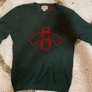 Gucci red and green sweater
